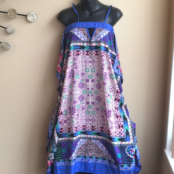 Cute printed summer dress Sz S - Picture 3 of 4